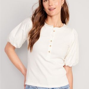 Old Navy puff-sleeve Henley
